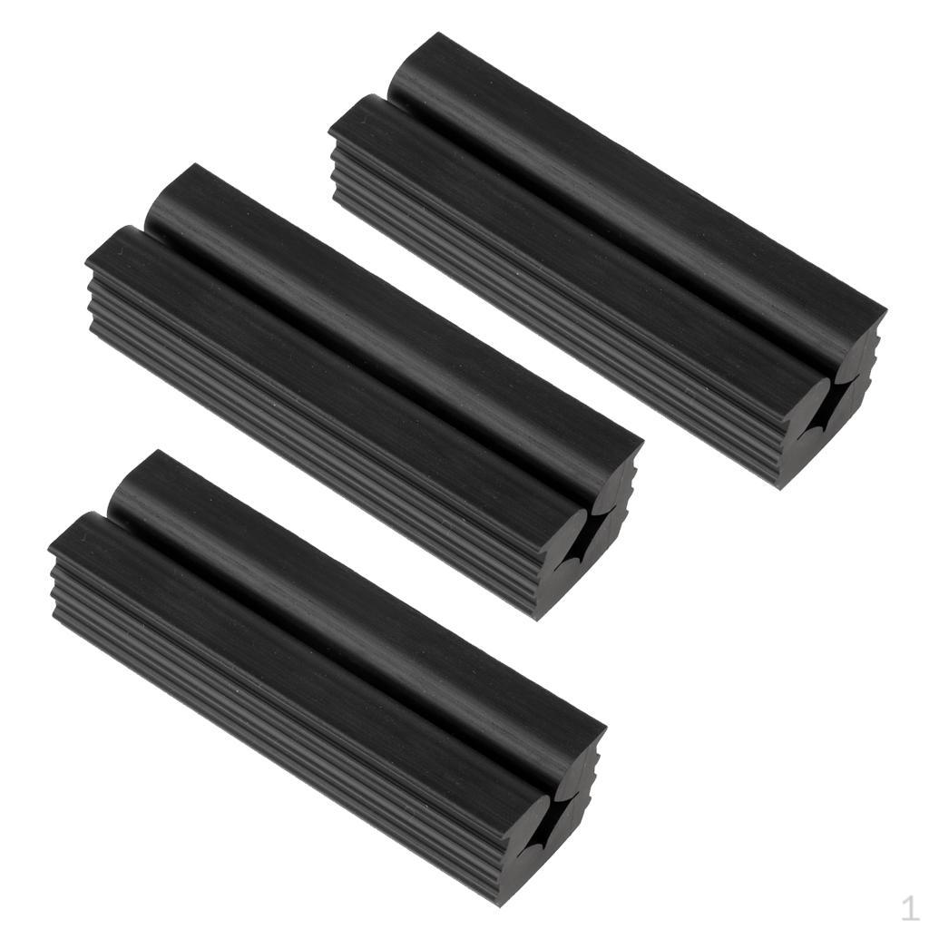 

3 Pieces Golf Club Grip Repair Tool Rubber Vice Clamps Shaft Accessory balck