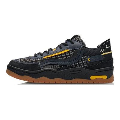 Li Ning CF Slip Resistant Durable Low Top Skate Shoes Men Skate Shoes Ink-Black AGCR299-2