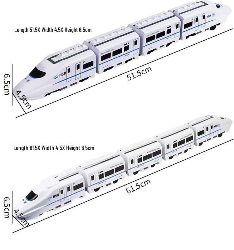 Electric High-Speed Rail EMU Toy Train: Free Assembly Parent-Child Simulation Set