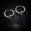 Goth Rivet Tiger Nail Earrings Punk Rock Chain Fashion Aesthetic Jewelry for Women Alternative Style Enthusiasts