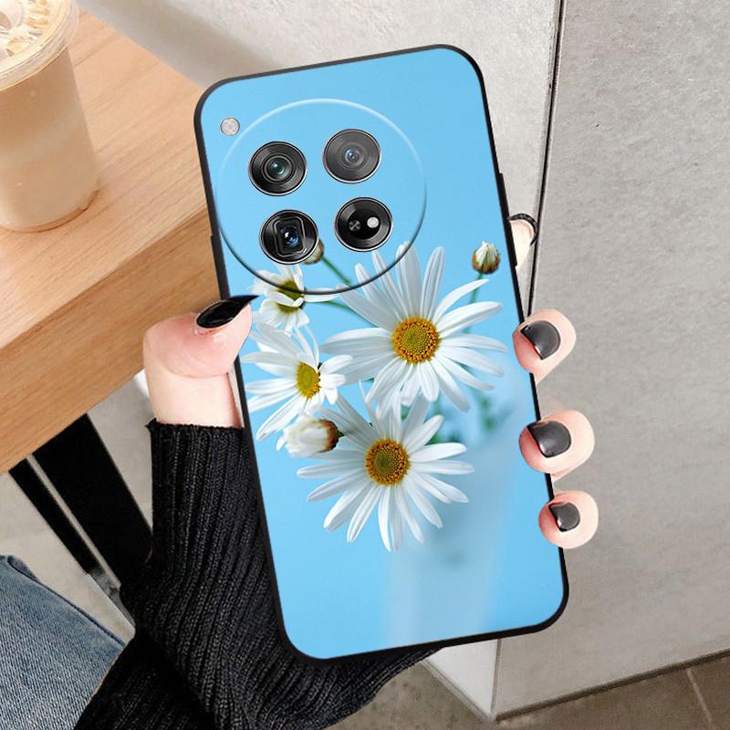 Etui Osłona Na OnePlus 12 Na OnePlus12 Fundas Nowe Czarne Miękki Silikon TPU Ochronne Etui Na Telefon Dla One Plus 12 Zderzak Coque