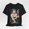 One Piece Anime T-Shirt für Herren mit Aufdruck von Roronoa Zoro, Jungen, Kindern, Harajuku, Kurzarm, Luffy-T-Shirt, Bekleidung