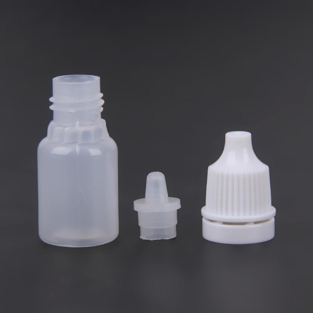 50pcs 5/10/15ml Eye Dropper Bottles Refillable Eye Drop Bottle Portable Eye Liquid Dropper for Solvents Essence Eye Drops Saline