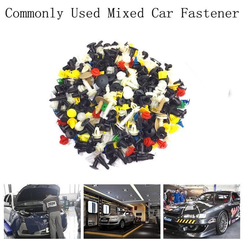 200/500 PCS Car Auto Bumper Rivet Retainer Push Engine Cover Fender Fastener Trim Clips