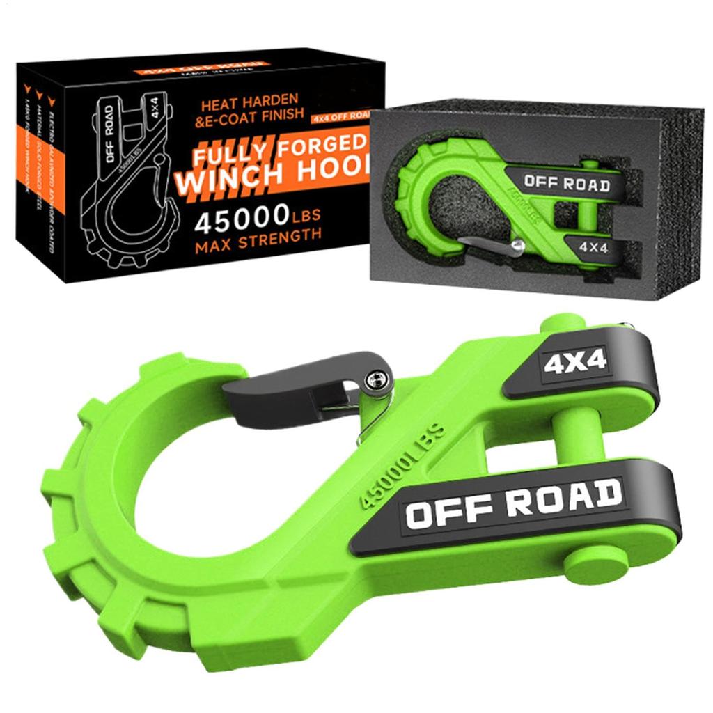 Dtharen UTV Winch Hook,3/8" Winch Hook | Trailer Chain Hook High Strength Tow Cluster