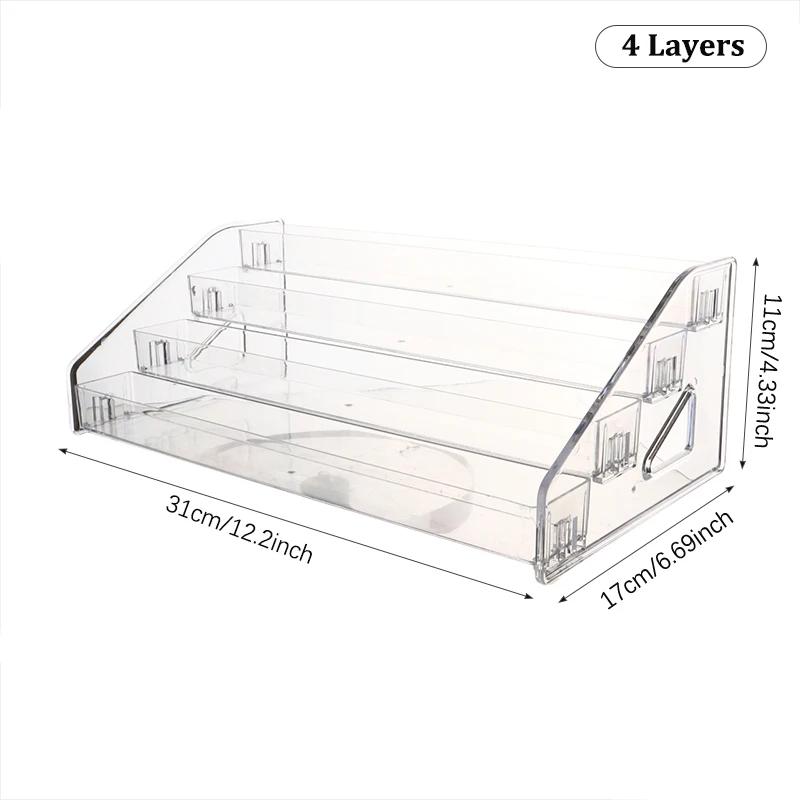 3/4/5/6/7 Schichten Nagellack Displayständer Klarer Kosmetik Display Rack Halter Ätherisches Öl Flasche Organizer Lagerung