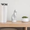 Anniversary Gift Cat Figurine Figurine, 3D Printed Small Sculpture, Collectible Animal Desktop Elegant Sitting Figure Ornament for Home Shelf