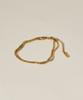 Novice Tokyo Bar & Snake Double Chain Bracelet [Stainless] / Gold
