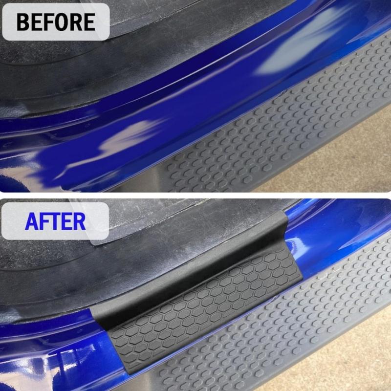 For Jeep Wrangler 4-Door 2008-2024 JK JKU JL JLU Black Door Sill Protector Gladiator JT Rubber Sill Entry Guards Replacement