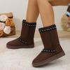 Anti-slip Shoes in Large Size with Thick Soles, Women's Snow Boots in Large Size