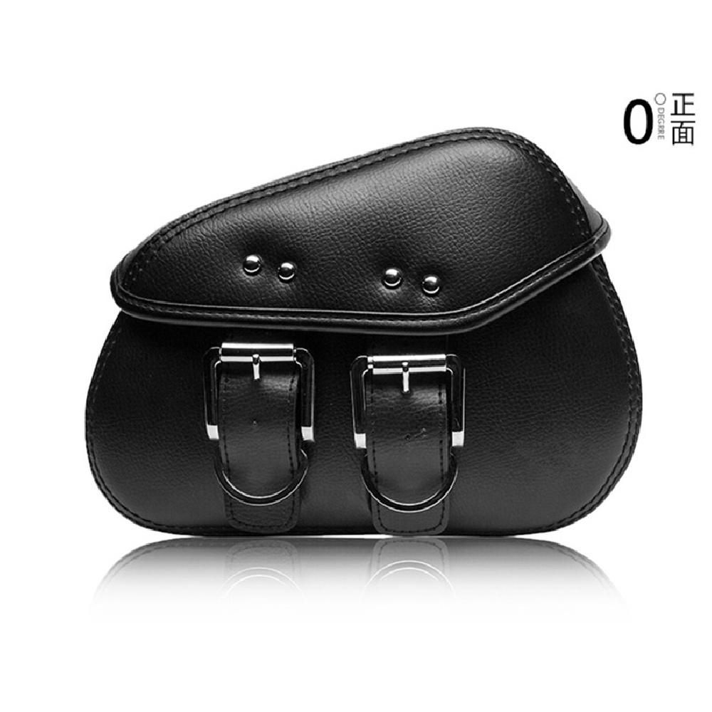 Universelles Mini-Paar Motorrad PU-Leder Seiten-Sattel-Gepäcktaschen Metallschnalle