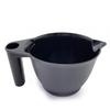 Eco-Friendly Black Hairdye Mixing Bowl - Round, Handheld, Salon-Grade