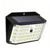 Solar-Außenleuchten, 176 LEDs, solarbetriebene Bewegungsmelder-Flutlichter, IP65, wasserdicht, 3 Modi, Wandleuchte für den Außenbereich, Veranda, Hof