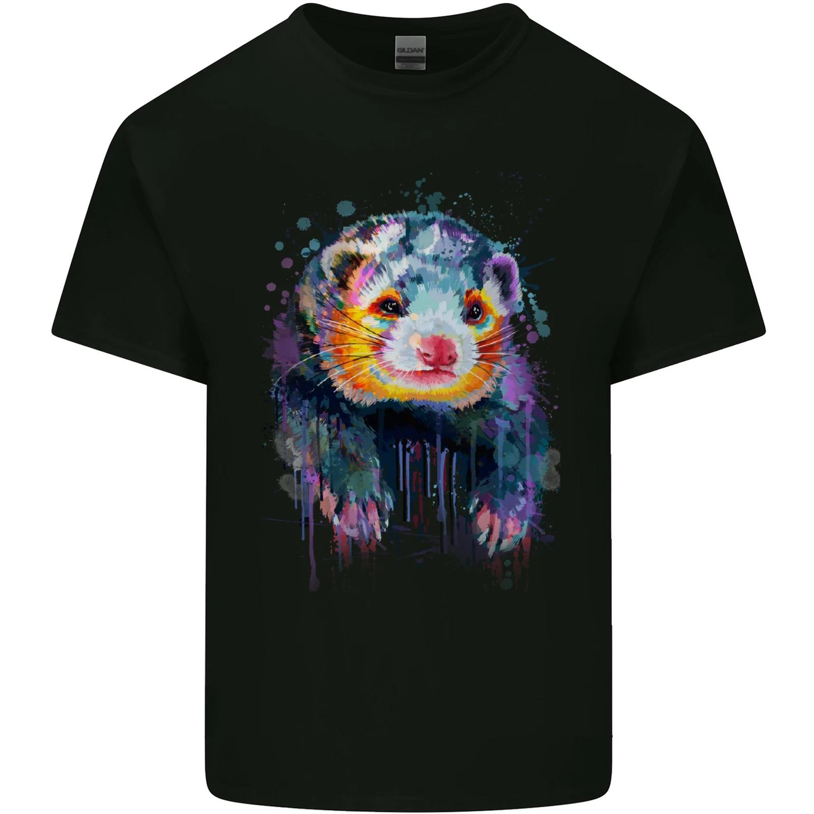 A Ferret Watercolour Kids T-Shirt Childrens S