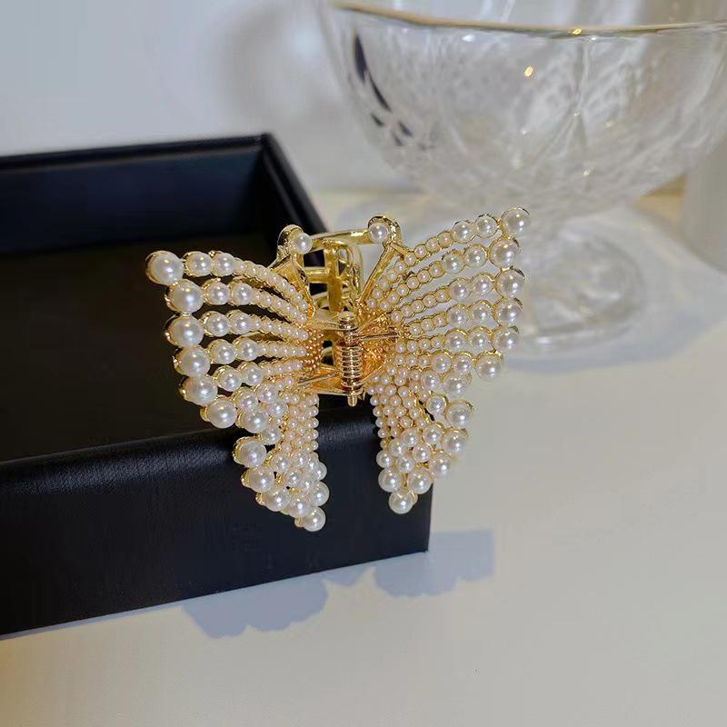 Metall Schmetterling Haarnadel mit Quastenanhänger - Elegantes Haaraccessoire für Frauen 2023