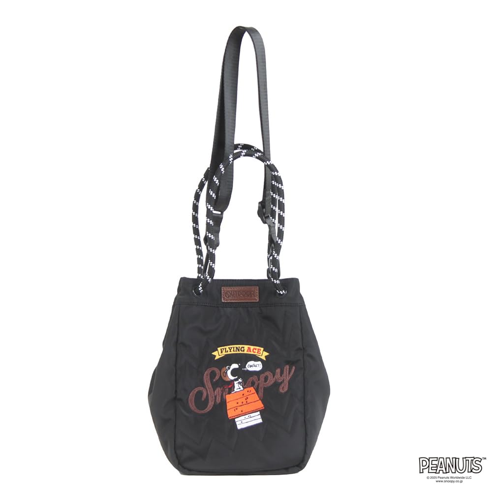 [OUTDOOR PRODUCTS] PEANUTS Collection Snoopy 2-Way Tote Bag ODB036 Black