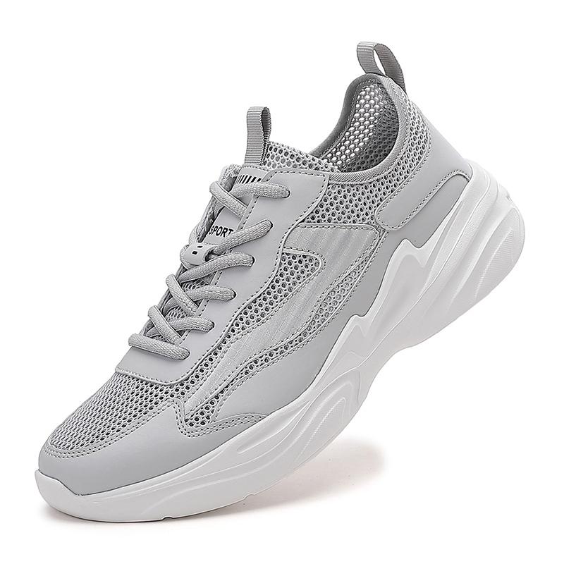 Fashion Summer Mens Lightweight Casual Sneakers Men Breathable Sport Shoes Cheap Sneakers Big Plus Size 46 Black Gray Walking Flat