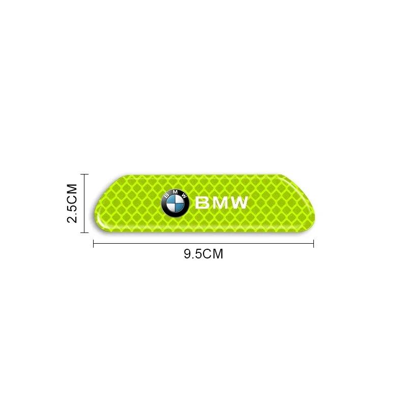 CAI1 2025 New For BMW Car 4PCS Car Reflective Strips Warning Stickers Car Styling For BMW M E46 E90 E60 F10 F30 F20 E39 E36 X5 E70 F2