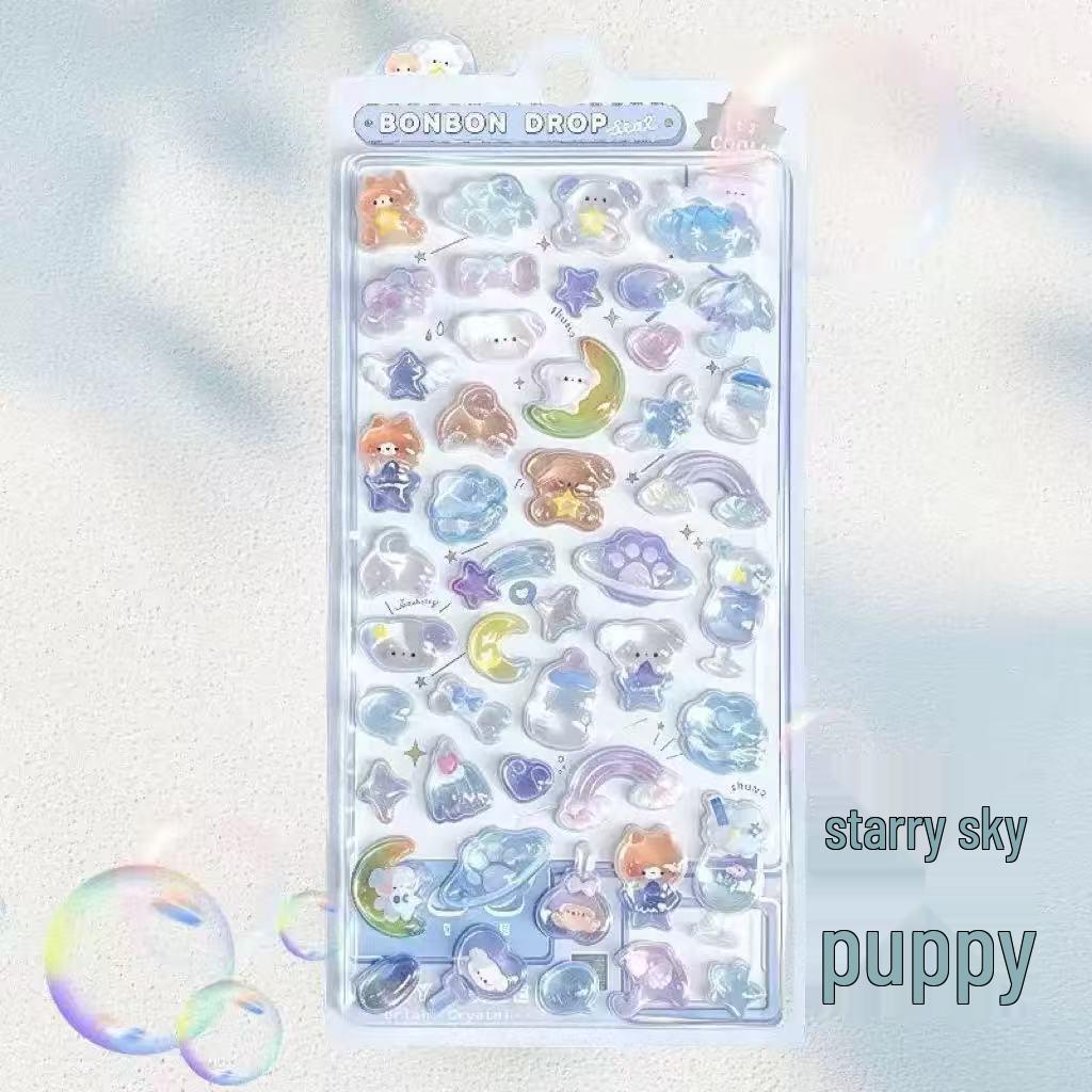 3D Cartoon Animal Epoxy Stickers for Kids and Girls Reward