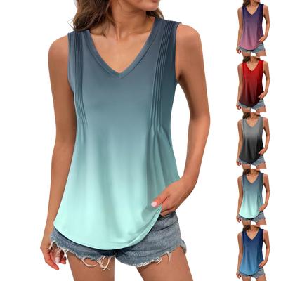 Γυναικεία κοριτσίστικη μπλούζα μονόχρωμη casual top φανελάκι για γυναίκες Loose εφαρμογή αμάνικα μπλουζάκια Flowy