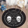 Satan Pattern Round Carpet HD Printing for Living Room Rugs Bedroom Mat Kitchen Carpet Doormat Non-Slip Children Flannel Carpet