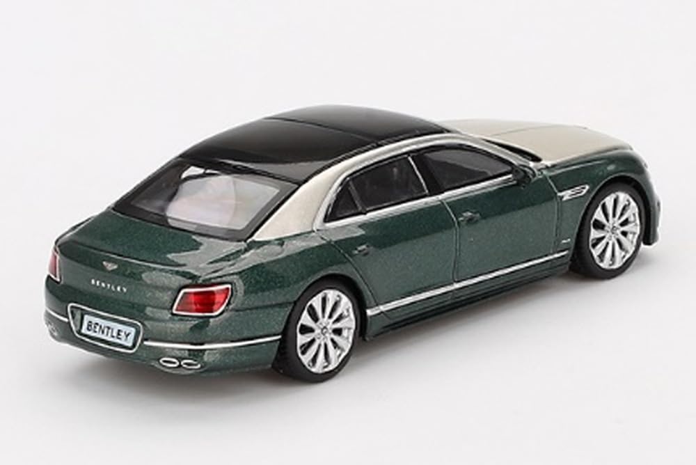 MINI GT Scale Bentley Flying Spur White Sand Verdant Finished Model 1/64 (Left-Hand Drive) MGT00867-BL