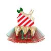 Kids Girls Stylish Dance Clothing Stage Performance Mesh Tutu Dress Christmas Carnival Cosplay