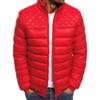 Autumn and Winter Mens Stand-up Collar Color Simple and Stylishable Diamond Cotton Clothes