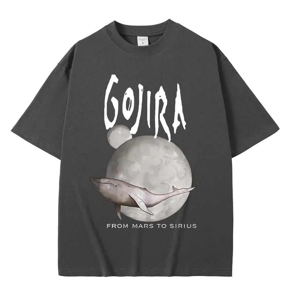 Frankreich Metal Band Gojira From Mars To Sirius Flying Whales Musikalbum Grafik T-Shirt Unisex Wounisex Vintage Gothic Rock T-Shirts Bl