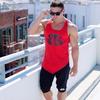 Stylish Polyester Fiber Men's Vest Moisture-wicking Slim Fit Gym Tank Top For All Seasons
