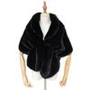 Imitation fur shawl lapel bridal cheongsam autumn and winter Rex rabbit hair cape spot elegant celebrity shoulder
