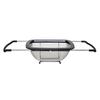 Stainless Steel Expandable Colander Over Sink Strainer Non Slip Feet Easy Clean Kitchen Tool Pasta Fruits Vegetables