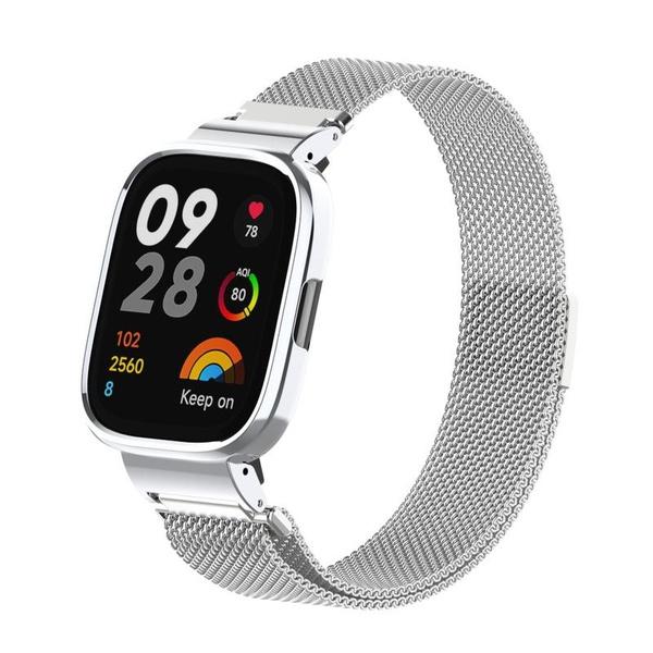 Metal Watch Band For Redmi Watch 3 Smart Watch Magnetic Bracelet+Cover For Redmi Watch 2 Lite / Mi Watch Lite Strap Frames Case