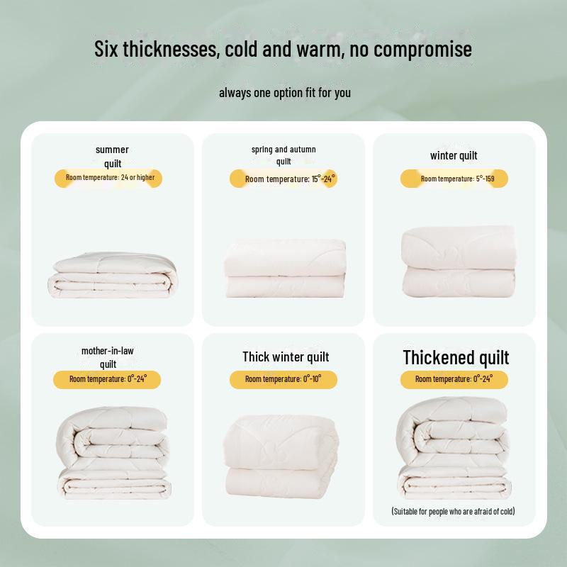 Meimian Kangduo Winter Soybean Fiber Double Quilt - Thick, Warm, All-Season Comforter