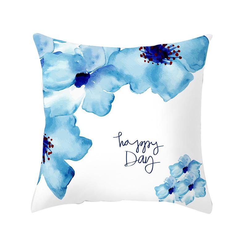 Modern Simple Blue Geometric Marble Pillowcase Home Sofa Pillowcase Pillowcase Pillowcase