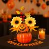 Happy Halloween Day Maple Leaf Ornaments Home Decoration Thanksgiving Day Bonsai  Home