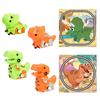 Plastic Dinosaur Track Car Toys Board Gams DIY Rail Assembled Puzzle  Preschool Boy and Girl