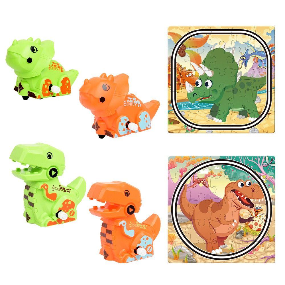 Plastic Dinosaur Track Car Toys Board Gams DIY Rail Assembled Puzzle  Preschool Boy and Girl