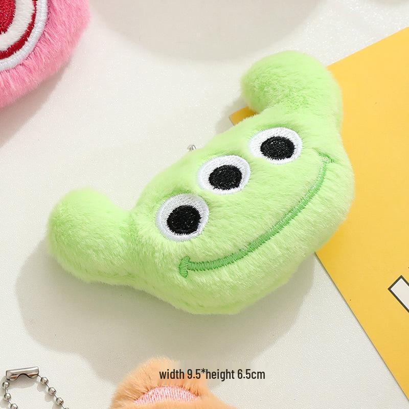Adorable Plush Bear & Rabbit Brooch Keychain for Kids & Women - Cute Bag or Pin Accessory