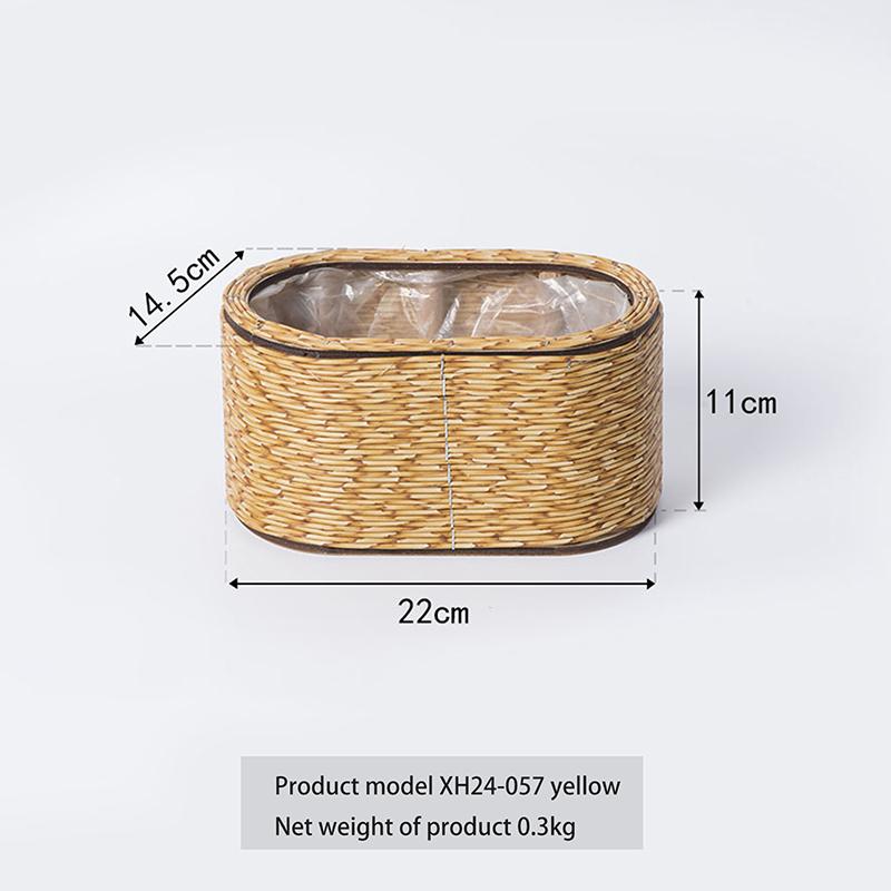 Hand Decorated Flower Pots, Indoor Rattan Plant Flower Pots, Desktop Decorations, Garden Flower Pots, And Flower Pots