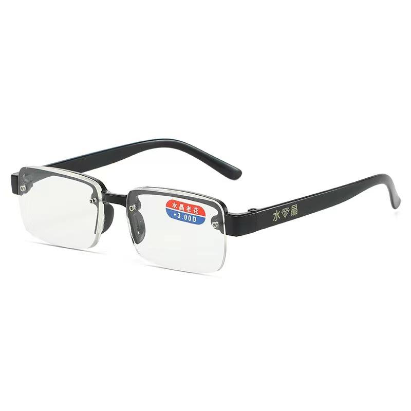 

Frameless High Definition Crystal Reading Glasses, Comfortable Anti-Fatigue Reading Glasses, Running Rivers And Lakes Stall Reading Glasses presbyopia 400 degrees