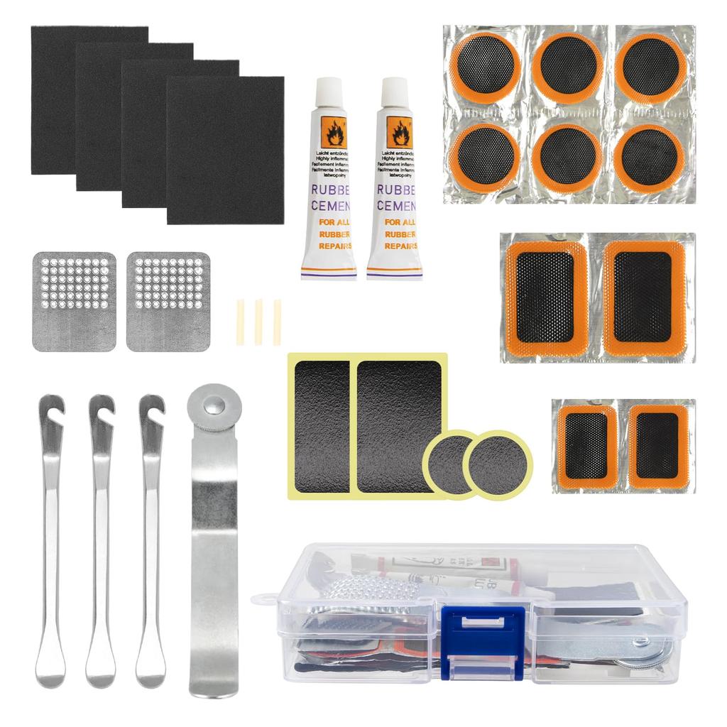 Bicycle Patch Set, Puncture Repair, 30 Piece Set Oziral Bicycle