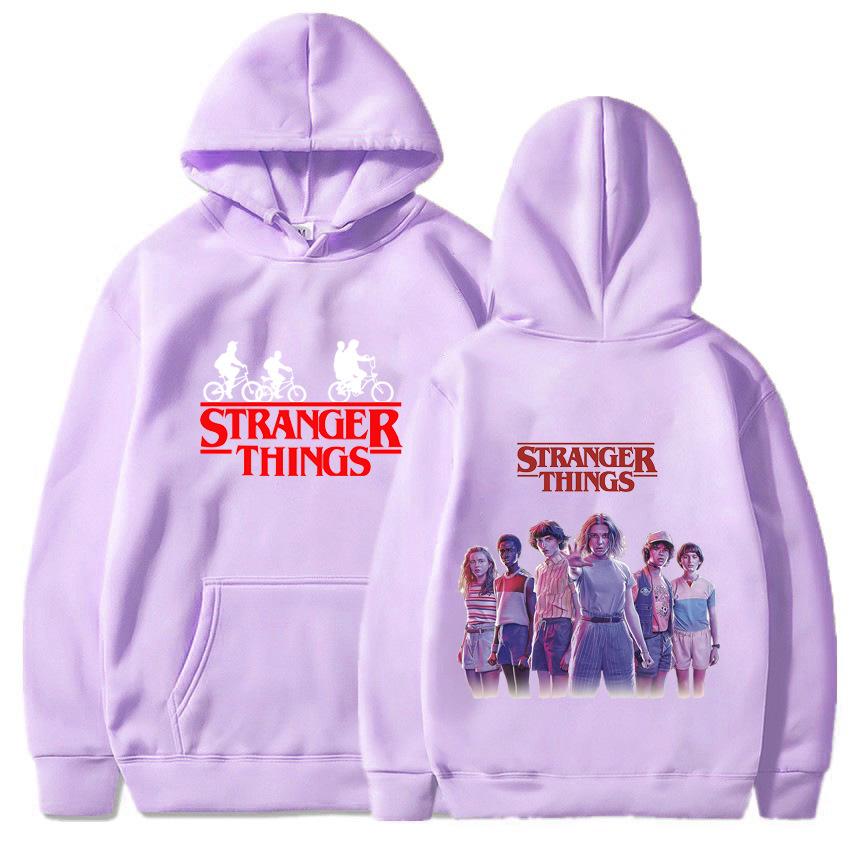Men's and Women's Fleece Sweater Jumper Hoodie Anime hoodieStranger Things4