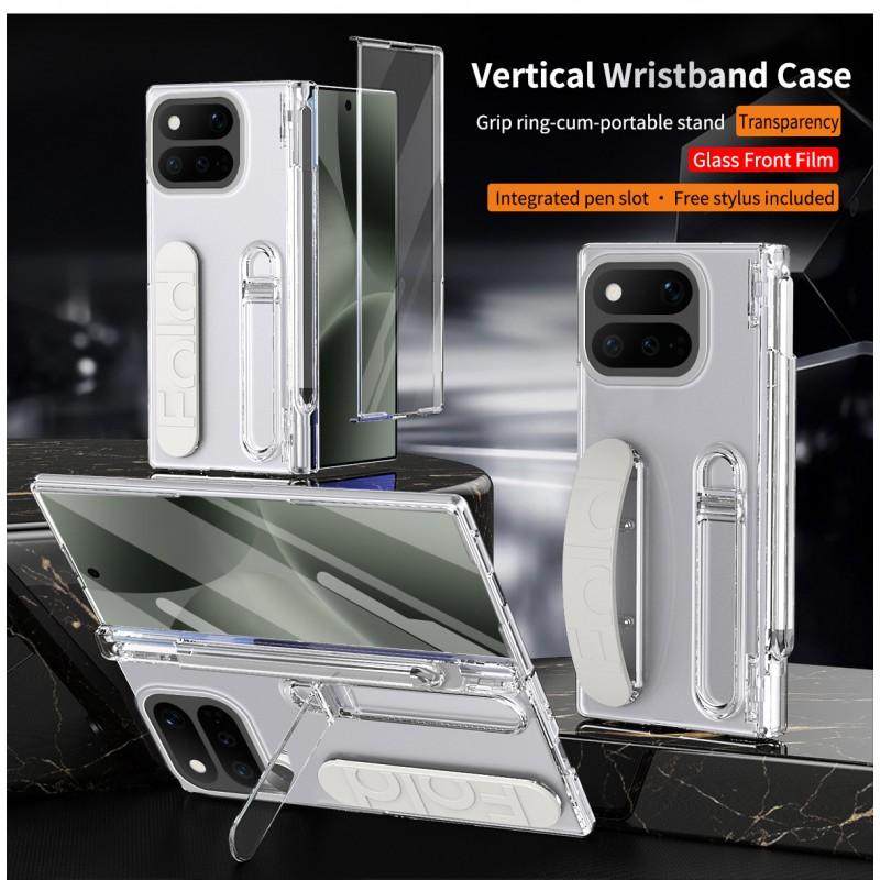 Full Coverage Shockproof Case With Pen Slot Wrist Strap Google Pixel 11 Pro 10 9 PC Material Foldable Design