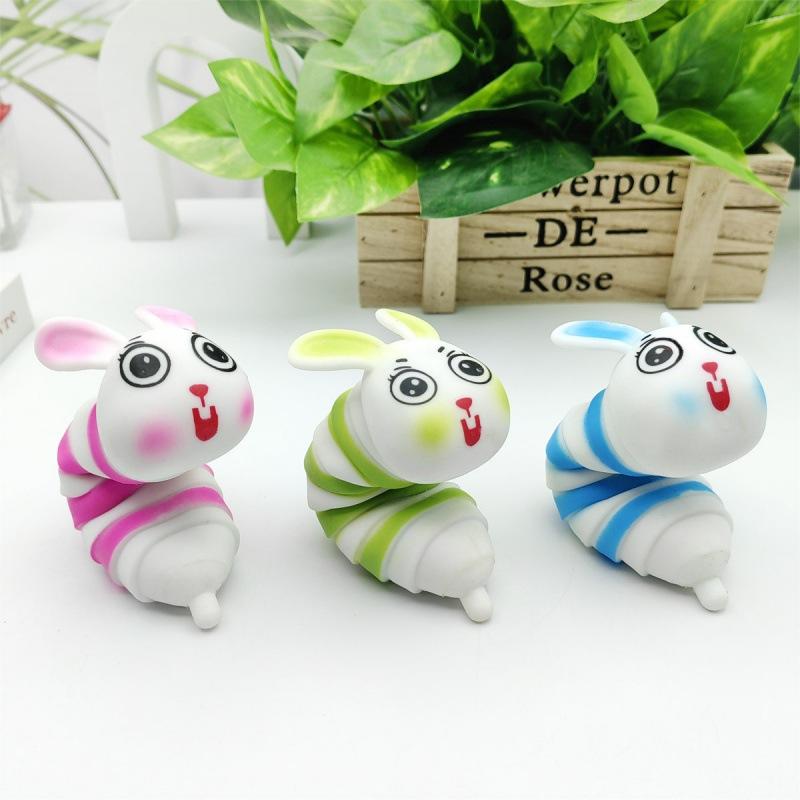 Детская Взрослая Игрушка-Антистресс Кролик Lala Le Песочная Трансформация Гусеница Кролик Игрушки-Антистресс Кролик Гусеница