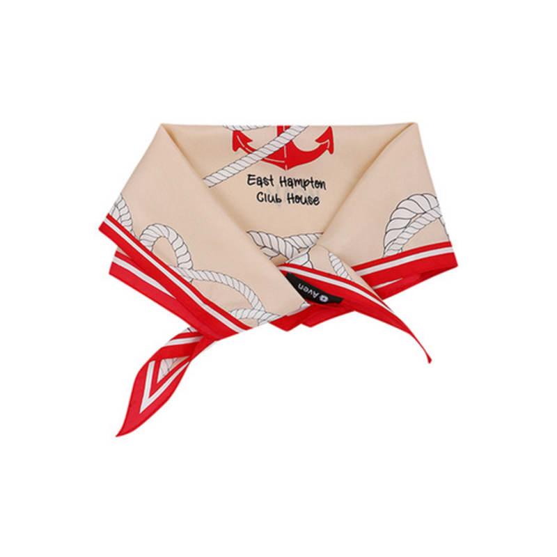 Aven Hampton Yacht Sailor Scarf Red