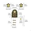 Fairy Garden Door with Portals Whimsical Realistic for Patio
