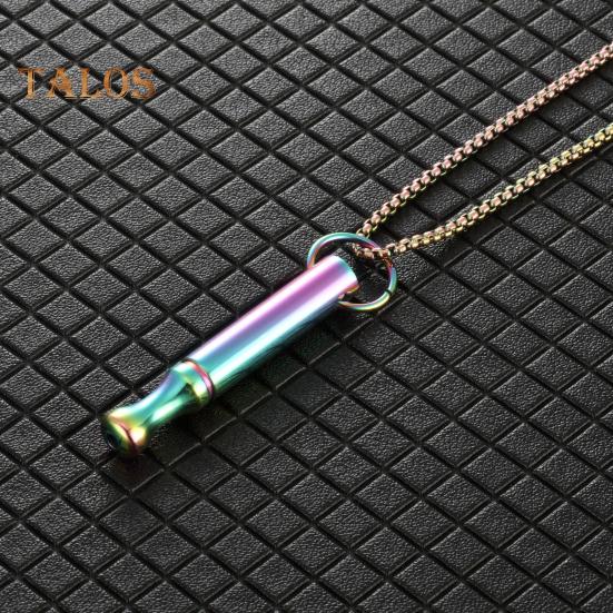 Náhrdelník Mindful Breathing Nerezová ocel Náhrdelník pro zmírnění stresu a paniky Náhrdelník s nastavitelnou délkou Meditace Vnitřní klid