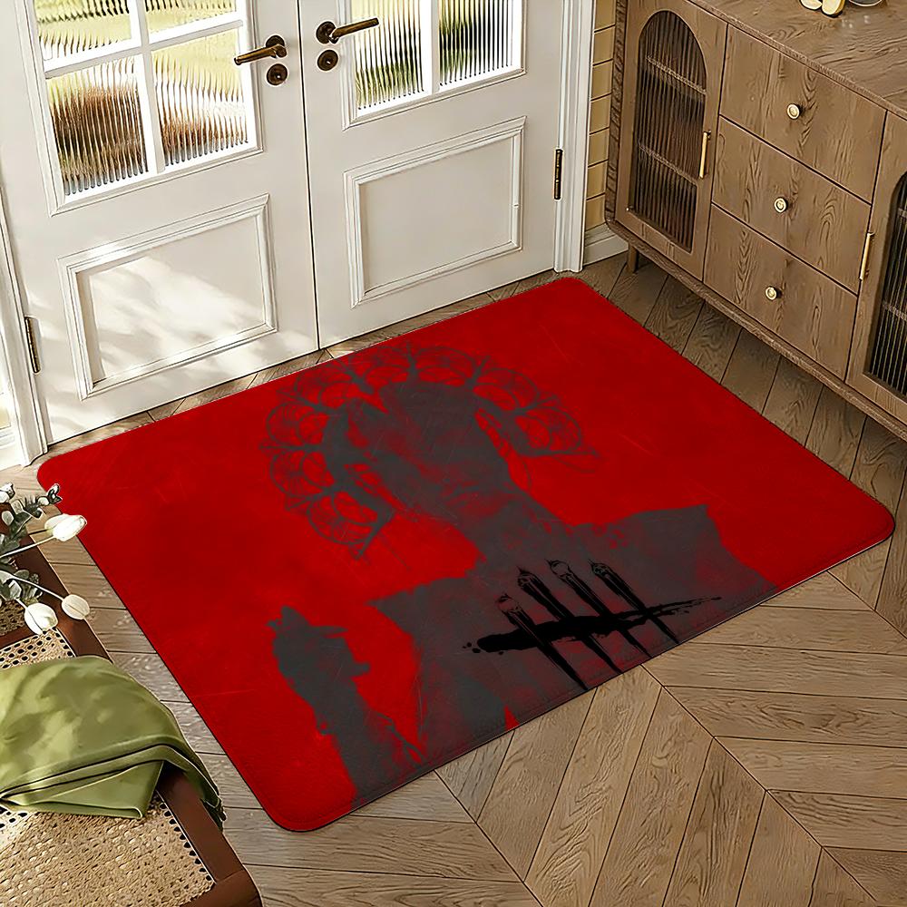 Game D-Dead By Daylight Floor Mat Soft Thickened Absorbent Non-Slip Bedroom Living Room Door Mat Home Decor Flannel Rugs