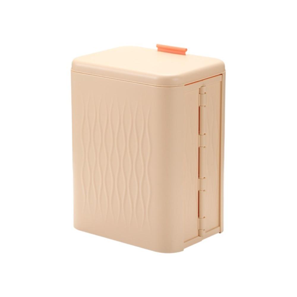 

12L Kitchen Garbage Bin Odor Control Folding Waste Bin Easy Clean Wall Mounted Bin Bathroom оранжевый